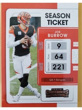 🇨🇦NOW $1🍀 Joe Burrow 2021 Panini Cincinnati Bengals NFL Football Card